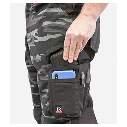 Rimeck Vertex Camo M MLI-W09C2 kamufliažo rašto tamsiai pilkos kelnės