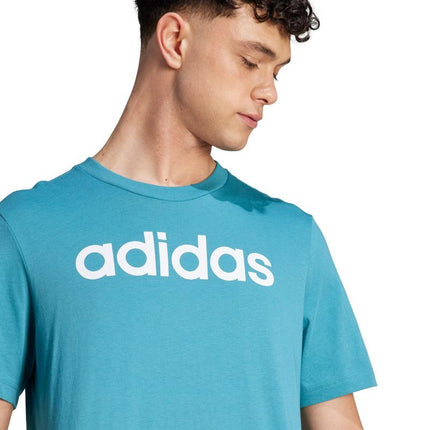 adidas Essentials Vienagijis Džersis Linijinis Siuvinėtas Logotipas Marškinėliai M IJ8655