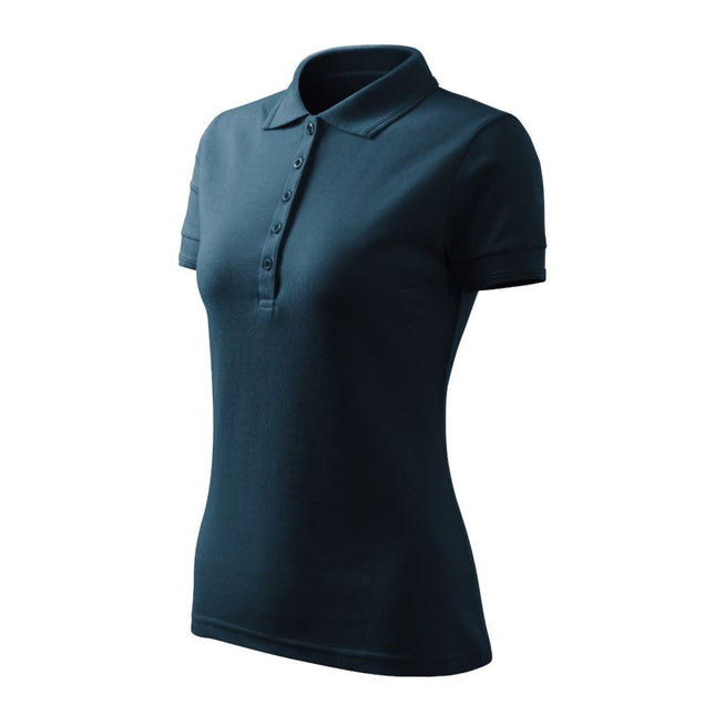 Malfini Pique Polo Free W MLI-F1002 Tamskmeniai Mėlyni Polo Marškinėliai