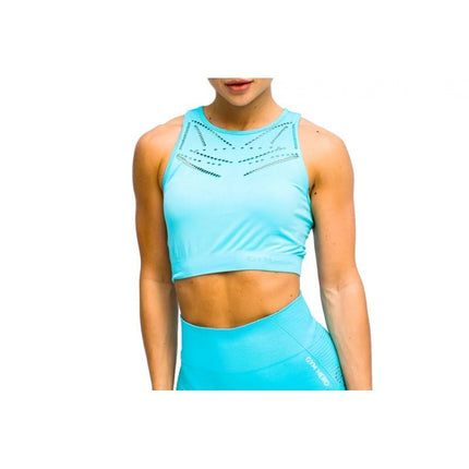 GymHero Venice Beach trumpa liemenėlė W BRA-SHORTBABYBLUE