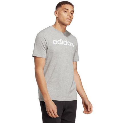 adidas Essentials Vieno Džersio Marškinėliai su Linijiniu Siuvinėtu Logotipu M IC9277