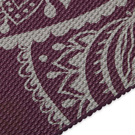 Gaiam Midnight Plum Saulės laikrodžio gėlės jogos kilimėlis, 5 mm, 65734