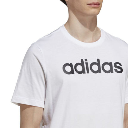 adidas Essentials Single Jersey Linear Embroidered Logo Marškinėliai M IC9276