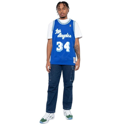 Mitchell & Ness NBA Swingman Los Angeles Lakers Shaquille O&#39;Neal Marškinėliai SMJYAC18013-LALROYA96SON