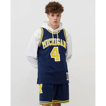 Mitchell & Ness NCAA Swingman Road Džersis Mičiganas 1991 Chris Webber SMJY4437-UMI91CWEASBL