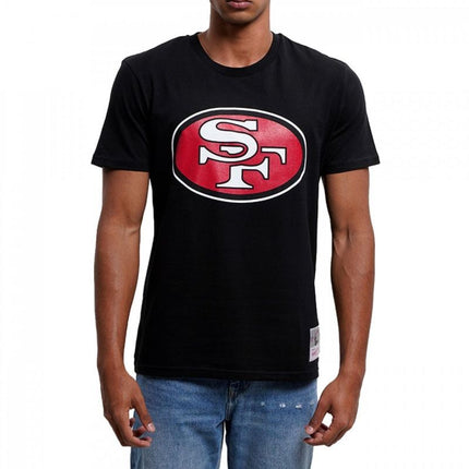 Mitchell & Ness NFL komandos logotipas marškinėliai San Francisco 49ers BMTRINTL1053-SF4BLCK