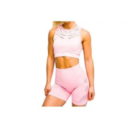 GymHero Legins Sviesios Su Dryžiais W MAUVE