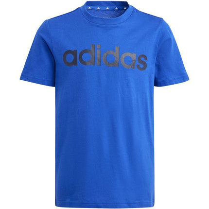 adidas Essentials linijinio logotipo medvilniniai marškinėliai Jr IB4090