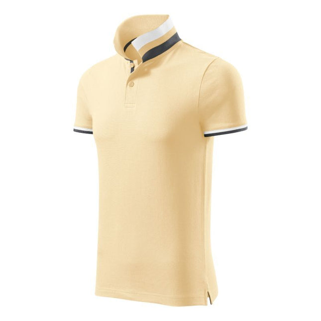 Malfini Collar Up M MLI-25685 burbono vanilės spalvos polo marškinėliai