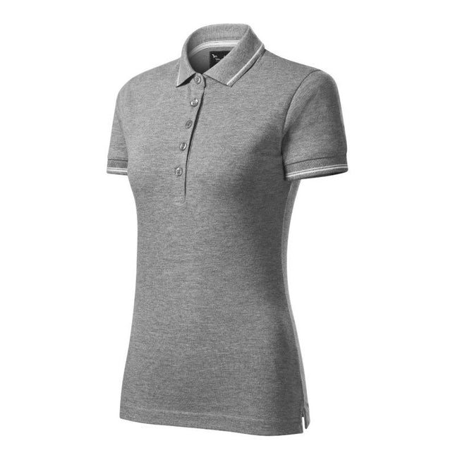 Malfini Perfection vienspalviai polo marškinėliai W MLI-25312 tamsiai pilka melanžinė