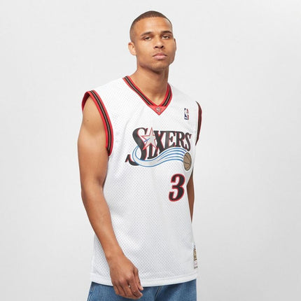 Mitchell & Ness NBA „Swingman“ namų marškinėliai 76ERS 00 Allen Iverson M SMJYGS18200-P76WHIT00AIV