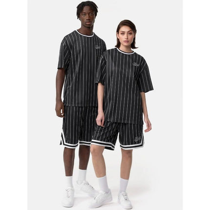 Karl Kani Chest Varsity Pinstripe Mesh marškinėliai šviesūs M 6038524