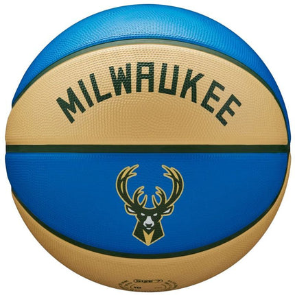 Wilson NBA Team City Edition Milwaukee Bucks kamuolys WZ4016517ID krepšinio kamuolys