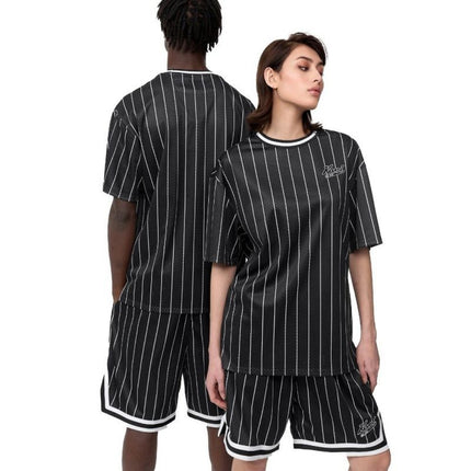 Karl Kani Chest Varsity Pinstripe Mesh marškinėliai šviesūs M 6038524