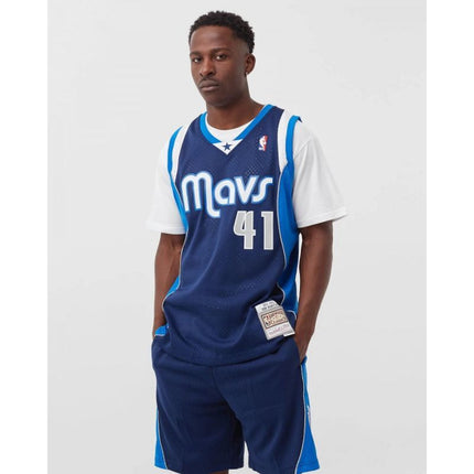 Mitchell & Ness NBA Swingman Dallas Mavericks Dirk Nowitzki Marškinėliai SMJY1148-DMA11DNOASBL