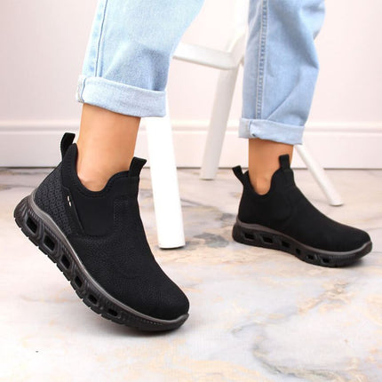 Rieker W RKR616 patogūs aulinukai be užsegimo, juodi