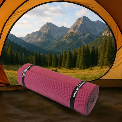 XPE turistiniai miego kilimėliai 180x50x1.2CM tamsiai rožiniai REDCLIFFS